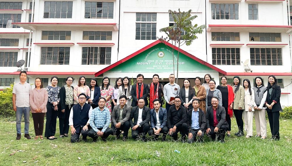 Academic and Administrative Audit Team members along with Mount Tiyi College lecturers and Principal.